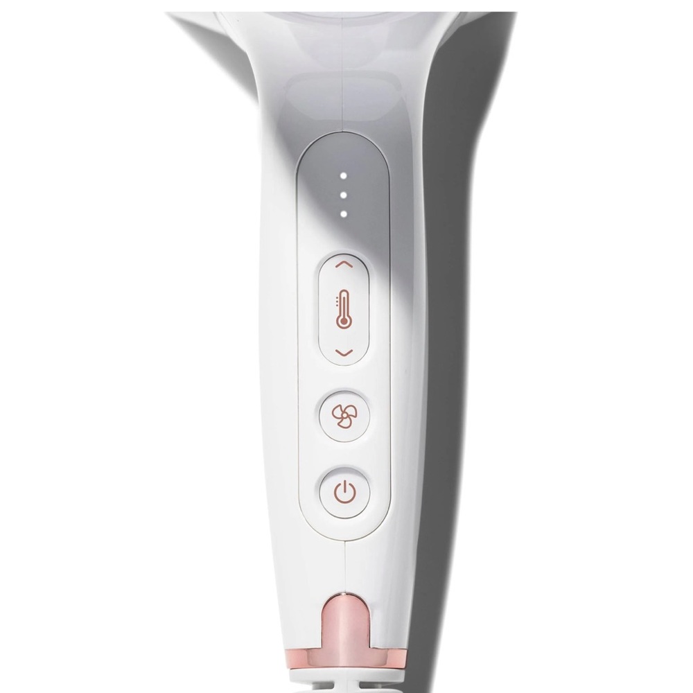 T3 CURA Luxe Hair Dryer White Rose Gold Digital Ionic Blow Dryer Fast Drying NIB - Picture 4 of 11